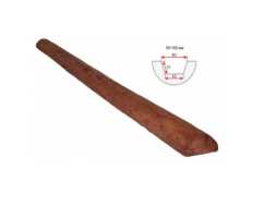 Полубревно декоративное Arno decor рустик, 50х100мм Рябина, длина 2 метра