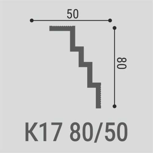 Фото Карниз под покраску из полистирола Bello Deco K17 (80х50х2000 мм)