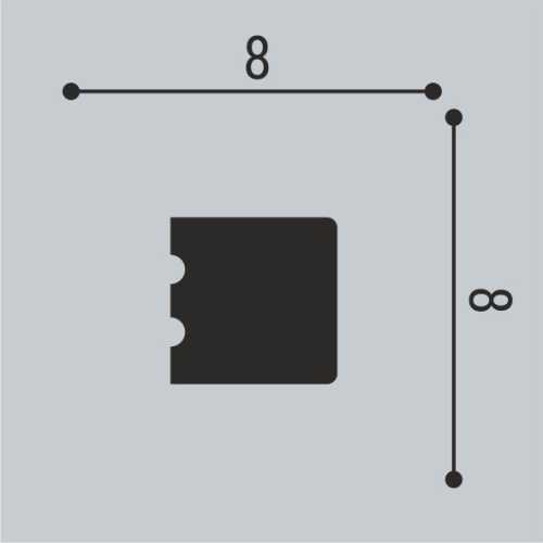 Фото Молдинг Bello Deco Золото (8*8*2600)