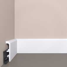 Плинтус напольный Bello Deco П22 с монтажной планкой, под покраску (90х20х2000)