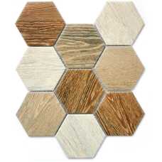 Мозаика керамическая Bonaparte Wood comb 95х110 (295х256х6 мм)