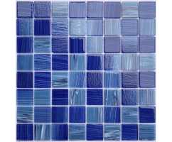 Мозаика стеклянная Bonaparte Alaska dark blue 36х36 (304х304х4 мм)