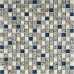 Маленькое фото Мозаика стеклянная с камнем Bonaparte Dreams Blue 15х15 (300х300х8 мм)