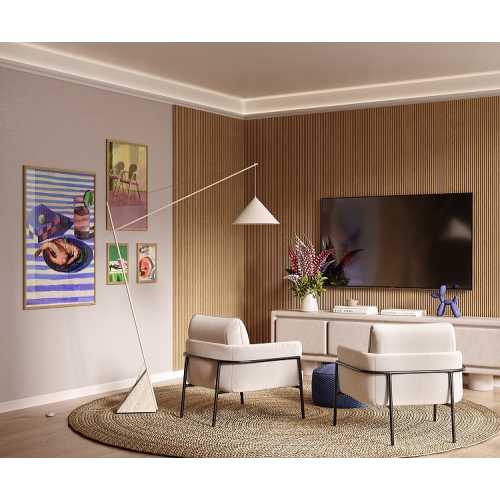 Фото Карниз под покраску Cosca КХ071 для подсветки (60х35х2000 мм) 