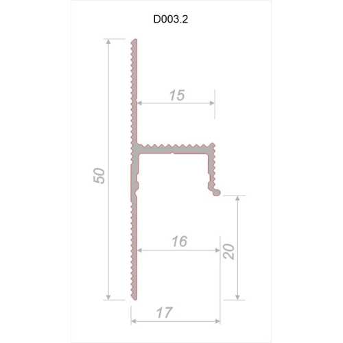 Фото Теневой плинтус скрытого монтажа Decaro D003.2 Черный анод (20*15*2000)