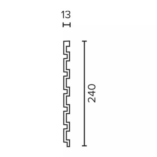 Фото Декоративная панель Decor Dizayn DD916-70 (240х13х3000)
