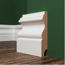 Плинтус белый Evrowood