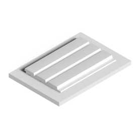 Декоративная панель HIWOOD LV124 NP под покраску (120 × 12 × 2700 мм)