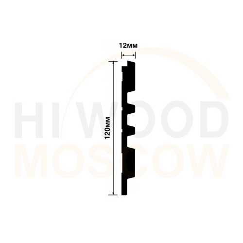 Фото Декоративная панель HIWOOD LV121 BR396 (120 × 12 × 2700 мм)