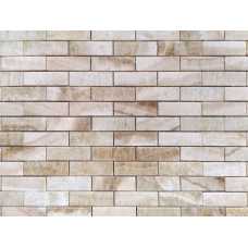 Мозаика из натурального камня Caramelle Onice legno chiaro POL 73х23 (298х298х7 мм)