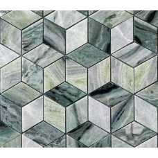 Мозаика из натурального камня Caramelle Onice Verde oliva POL diamond 96х55 (298х259х7 мм)