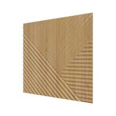 Стеновая панель квадратная МДФ Ликорн - Пирамида Орех светлый, 500*500*8 мм (4 шт)