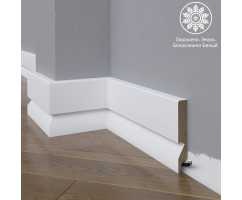 Белый плинтус напольный МДФ Madest Decor 29-100-18 крашеный (100х18х2400 мм) Белый плинтус напольный МДФ Madest Decor 29-100-18 крашеный (100х18х2400 мм)
