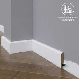 Плинтус напольный МДФ Madest Decor 19-054-12 крашеный по RAL/NCS (54х12х2400 мм) Плинтус напольный МДФ Madest Decor 19-054-12 крашеный по RAL/NCS (54х12х2400 мм)