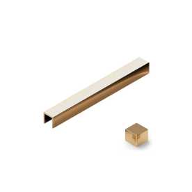 Профиль П-образный латунь 10x10 мм Neexy PVL83-01 Латунь полированная, 2.7 метра