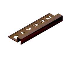 Профиль для плитки внешний латунь 10 мм Neexy PVL31-05 Антик медь светлая, 2.7 метра