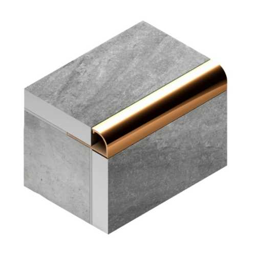 Фото Профиль для плитки внешний латунь 10 мм Neexy PVL17-01 Полированная, 2.7 метра