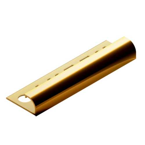 Фото Профиль для плитки внешний латунь 12 мм Neexy PVL18-01 Полированная, 2.7 метра