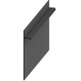 Плинтус скрытого монтажа алюминиевый, анодированный Pro Design 323 Черный (80*12*2700)