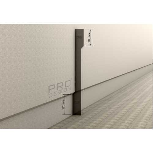 Фото Шаблон для монтажа Скрытого плинтуса, сталь, 2*50/60*500 мм