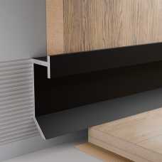 Теневой плинтус Pro Design Slim Led 9388 Черный Муар (26.8*9*2700)