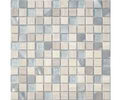 Мозаика стеклянная Caramelle Silk Way Silver Flax 23х23 (298х298х4 мм)