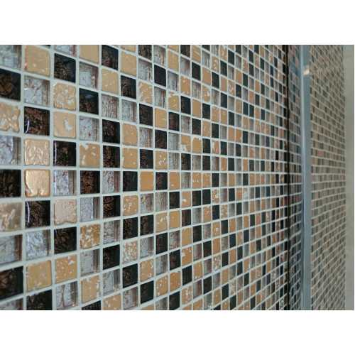 Фото Мозаика стеклянная с камнем Caramelle Antichita Classica-6, 15х15 (310х310х8 мм)