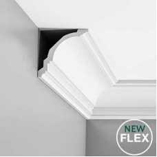 Карниз гибкий под покраску из дюрополимера Orac decor CX106 Flex (118х117х2000 мм) Карниз гибкий под покраску из дюрополимера Orac decor CX106 Flex (118х117х2000 мм)