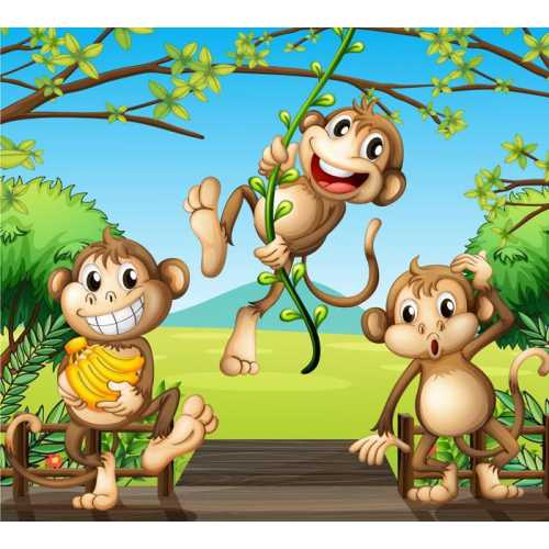Фото Три обезьянки, 300*270 см