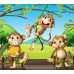 Маленькое фото Три обезьянки, 300*270 см