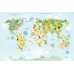 Маленькое фото Детская карта мира Т-086, 400*270 см