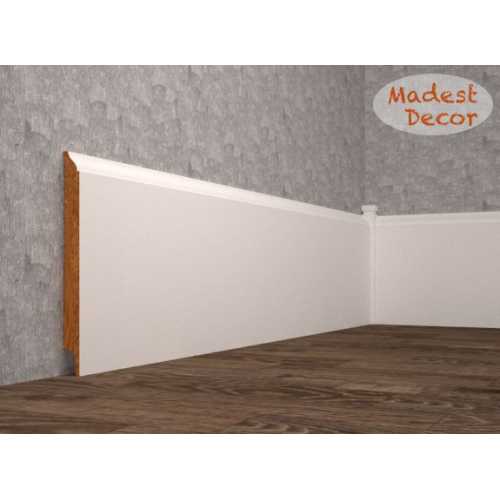 Фото Плинтус напольный под покраску 16-150-16 Madest Decor MDF (150х16х2400 мм)