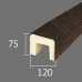 Маленькое фото Архитектурный брус 75х120мм Африканский палисандр, длина 2,0 м