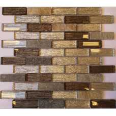 Мозаика стеклянная с камнем Caramelle Naturelle Onega 73х23 (260х298х8 мм) Мозаика стеклянная с камнем Caramelle Naturelle Onega 73х23 (260х298х8 мм)