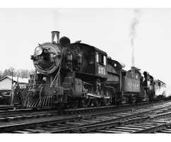 Старинный поезд Б1-332, 200*147 см