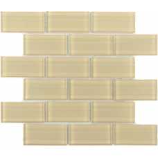 Мозаика стеклянная Caramelle Impressioni Mattoni Crema 50х100 (300х300х8 мм)