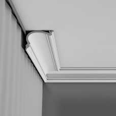 Карниз гибкий под покраску из полиуретана Orac decor C341 Flex (88х122х2000 мм) Карниз гибкий под покраску из полиуретана Orac decor C341 Flex (88х122х2000 мм)