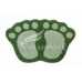Маленькое фото Коврик Shahintex Microfiber лапки 40*60 зеленый