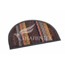 Коврик придверный Lux Shahintex multi-color 40*60 (полукруглый) коричневый Коврик придверный Lux Shahintex multi-color 40*60 (полукруглый) коричневый