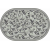 Ковер Merinos Silver d230 light gray овал 0,80*1,50