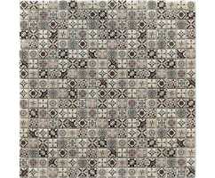 Мозаика стеклянная Bonaparte Xindi Grey 15х15 (300х300х6 мм)