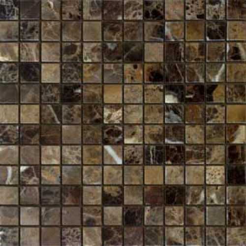 Фото Мозаика из натурального камня Caramelle Emperador Dark POL 23х23 (298х298х7 мм)
