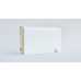 Маленькое фото Плинтус напольный шпонированный Finitura Белый арт.100, (70х15х2400 мм)