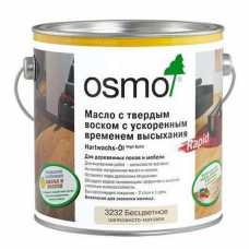 Масло Osmo бесцветное с твердым воском Rapid 3262 матовое (25 л)