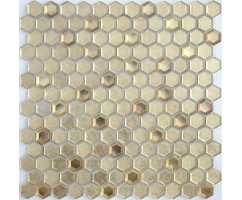 Мозаика стеклянная Alchimia Aureo grani hexagon (23*13 мм)