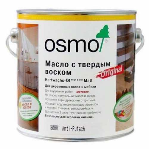 Фото  Масло Osmo с антискользящим эффектом 3089 бесцветное шелк.-матовое (0,75 л) 