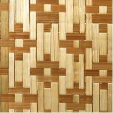 Стеновые бамбуковые панели Цветы коричневые, 2440*1220 мм (однослойная)