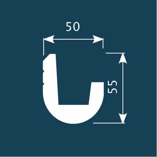 Фото Карниз под покраску Cosca КХ024 с подсветкой из экополимера (55х50х2000 мм)