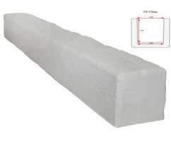 Балка декоративная из полиуретана Arno Decor Рустик 195х195мм Белая, длина 2м