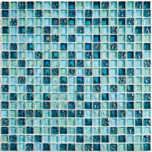 Фото Мозаика стеклянная Bonaparte Sea Drops 15х15 (300х300х8 мм)